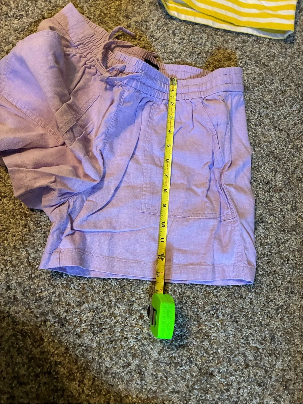 J. Crew Pastel Lavender Drawstring Waist Shorts